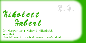 nikolett haberl business card
